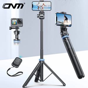 [최신] GoPro Insta360 DJI 액션 카메라 스마트 폰 삼각대 스탠드 용 무선 블루투스 리모콘이 포함 된 셀카 스틱 삼각대