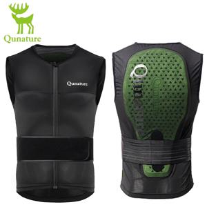 Qunature 성인 스키 조끼 CE1 레벨 충돌 방지 허리 보호대 스포츠 귀 패드 뒤 보호 조끼 Anti-Fall 조끼 자켓
