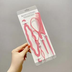 2/4pcs 매직 헤어 스타일링 도구 세트 DIY 헤어 Braiding Braider 액세서리 머리핀 트위스트 롤빵 바레트 헤어 클립 미용