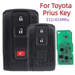 Toyota Prius 2004 -2009 자동차 자동차 스마트 원격 열쇠가없는 이동 키 Fob 2 3 버튼 312/433MHz 4D 칩 키 FCC MOZB21TG MOZB31EG