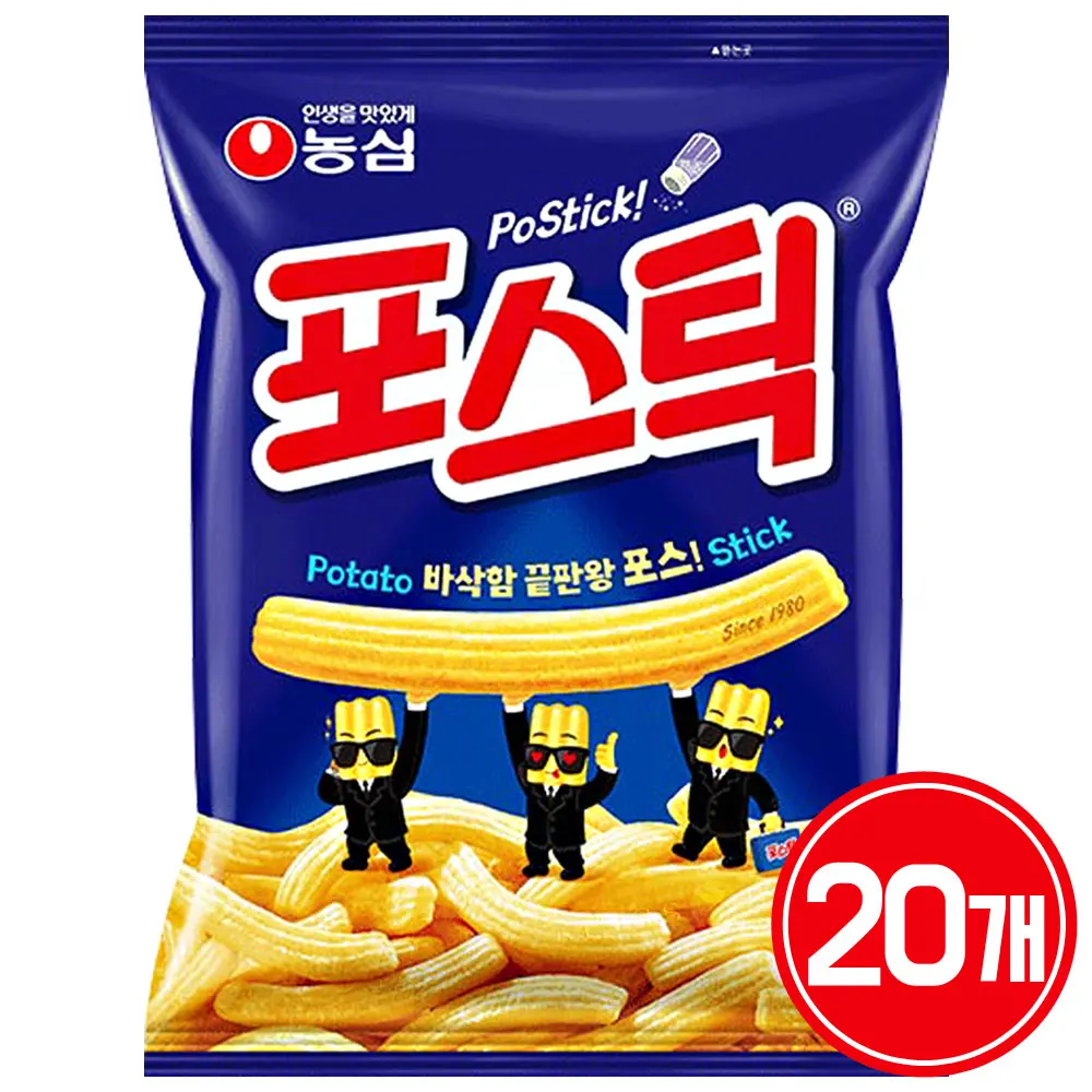 농심 포스틱 84g 20개