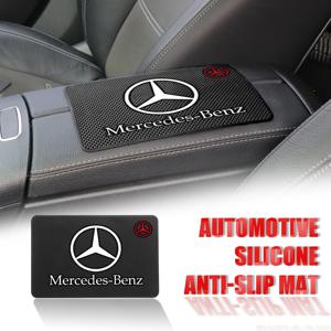 1pc 자동차 대시 보드 실리콘 미끄럼 방지 매트 전화 안경 메르세데스 벤츠 AMG S K B E GLK 클래스 W212 W213 W176 W221 용 미끄럼 방지 패드