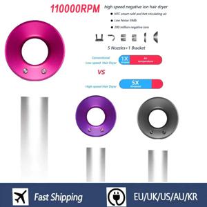 전문 Leafless 헤어 드라이어 음이온 빠른 건조 가정용 강력한 헤어 드라이어 모델링 도구 1600W 고속 헤어 드라이어