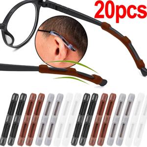 10/20pcs 안경 미끄럼 방지 실리콘 슬리브 아이 프레임 다리 드래그 고정 귀고리 브래킷 안티 드롭 유물 안경 액세서리