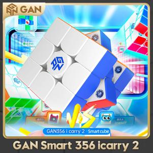 【JudyCube】GAN 356 M UV 3x3 자기 매직 스피드 큐브 스티커가 없는 Gan 356M 장난감 GAN 356 M Lite Cubo Magico 퍼즐