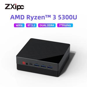 ZXIPC AMD Ryzen5 4500U 5300U 미니 PC 컴퓨터 게임 미니 PC 32GB DDR4 512GB/1TB SSD 데스크탑 미니 컴퓨터 WiFi6 NUC 게임용 PC