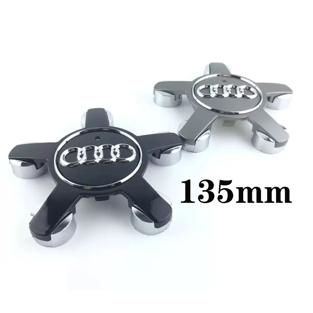 4pcs 135MM 자동차 허브 캡 4F 0601165   아우디 A4 A5 A6 A7 Q3 Q5 A3 S5 액세서리 자동 휠 센터 캡 Hubcap 림 커버
