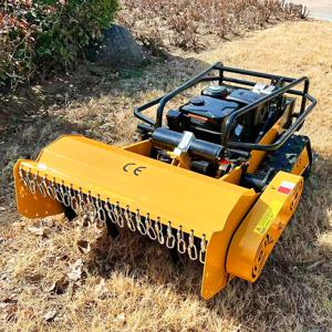 맞춤형 농업 및 임업 장비 로봇 제로 턴 플레일 크롤러 10HP 12HP 15HP 원격 제어 잔디 깍는 기계
