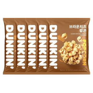 던킨 브라운치즈 팝콘 75g x  5봉지