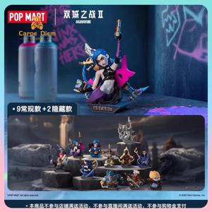 오리지널 Popmart Arcane: 리그 오브 레전드 2 블라인드 박스 1 세대 Jinx Vi 트렌드 장난감 컬렉션 장식품 맞춤형 선물