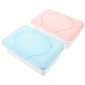 닦아 상자 욕실 물티슈 홀더 아기 컨테이너 리필 가능 재사용 가능한 메이크업 젖은 티슈 상자 디스펜서 여행