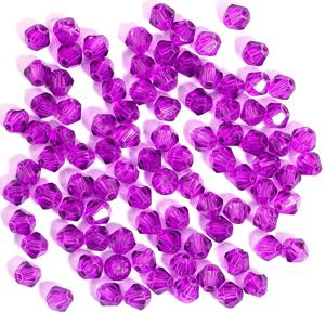100Pcs 4MM 유리 Bicone 모양의 비즈면 처리 된 크리스탈 비즈 보석에 대 한 팔찌 Nacklace 귀걸이 만들기 DIY 구슬