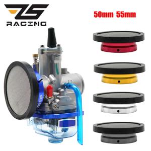 ZS 레이싱 50/55mm 기화기 도넛 플랫 깔때기 기화기 에어 필터 PWK21-30mm PE 28 30mm VM TM 32 34mm
