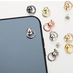 20set 금속 볼 포스트 O 링 스터드 리벳 네일 스크류 백 라운드 헤드 스팟 스파이크 가죽 공예 전화 케이스 장식 액세서리