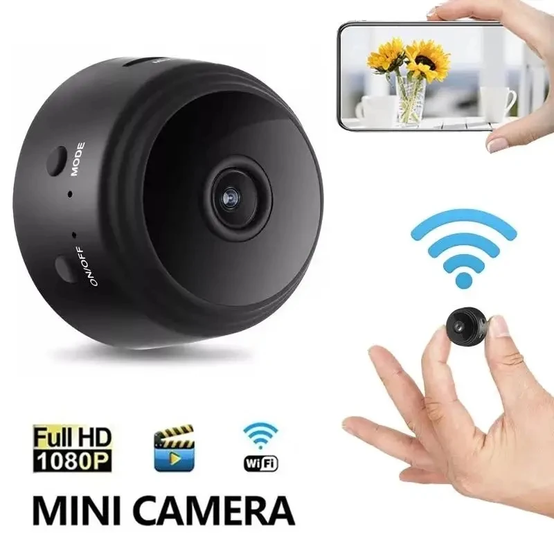 A9 2MP 미니 카메라 WiFi 무선 모니터링 보안 보호 원격 모니터 캠코더 비디오 감시 스마트 홈