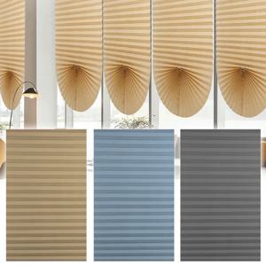 5 크기 자체 접착 Pleated 블라인드 욕실 발코니 음영 침실 거실 발코니에 대한 절반 정전 Windows 커튼