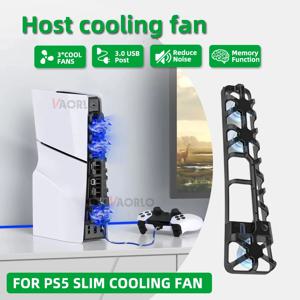 USB 3.0 포트 쿨러가 장착된 PS5 슬림 냉각 시스템용 냉각 팬 PlayStation 5 슬림 디스크/디지털 콘솔 액세서리