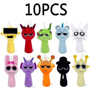 10PCS Sprunki 플러시 Incredibox 게임 플러시 Kawaii 박제 베개 부드러운 인형 컬렉션 룸 장식 크리스마스 선물 장난감 forKids