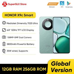 HONOR X9c 스마트 글로벌 버전 디멘션 7025 울트라 6.8 인치, 120Hz LCD 디스플레이, 108MP 울트라 카메라, 5800mAh 배터리, 35W 슈퍼차저