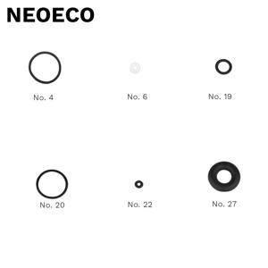 NCT-130 시리즈 에어 브러시 액세서리 용 5 개/갑 씰 링 O-링 NEOECO NCT-130 NCT-131 NCT-190 에어 브러시 용 백업 부품