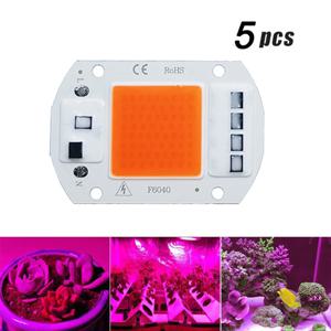 5Pcs LED 성장 COB 라이트 칩 전체 스펙트럼 AC 220V 10W 20W 30W 50W 성장 꽃 모종 성장 식물 조명에 대 한 드라이버 필요 없음