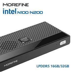 MOREFINE M6 미니 PC 12세대 인텔 N100/N200 윈도우 11Pro DDR5 2933MHz NVMe SSD 포켓 컴퓨터 PC HDMI2.0 4K@60Hz WiFi 6 BT5.2