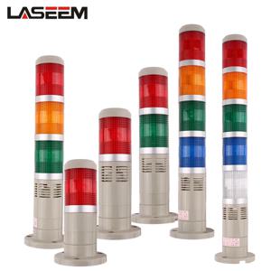 12V 24V 산업용 신호 타워 안전 스택 알람 빛 LGP505 Led 다층 부저 주의 경고 램프 기계 110V 220V
