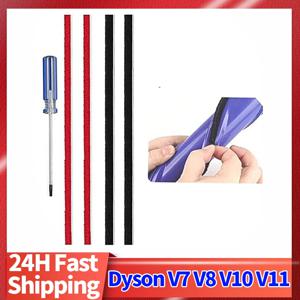 다이슨 V7 V8 V10 V11 V15 진공 청소기 롤링 브러시 스트립용 7mm 및 4mm 플러시 스트립 교체, 드라이버 1개 포함