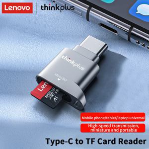 레노버 씽크플러스 USB C 타입-C 마이크로 SD 카드 리더 메모리 카드 미니 메탈 트랜플래시 어댑터 TF 카드 리더 (타입 C 폰용)