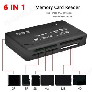Todo Uno USB 2,0 어댑터, SD 호환 TF CF SD 미니 SD SDHC MMC MS XD