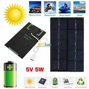 ortable 5W 5V USB 태양 전지 패널 야외 고속 충전기 폴리 실리콘 등산 여행 DIY 태양열 충전기 발전기 충전기 패널