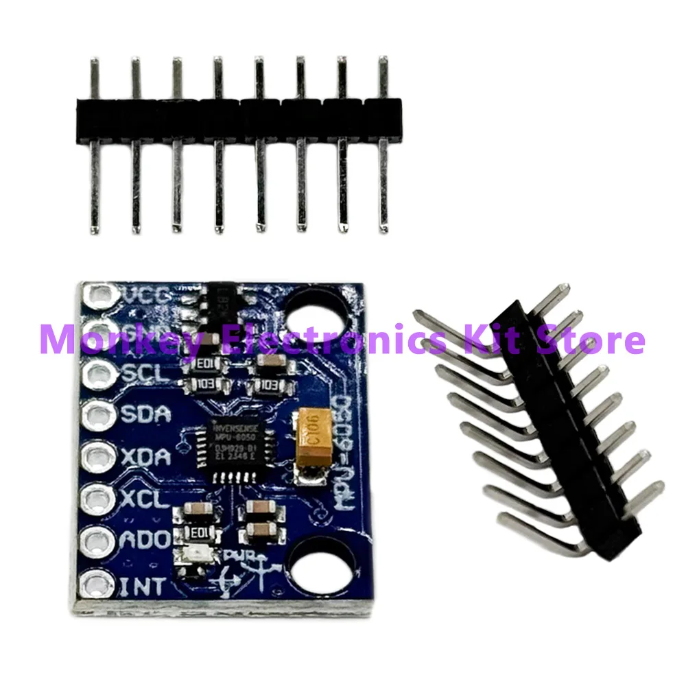 MPU-6050 모듈 GY-521 삼축 가속도계 자이로스코프 6DOF 모듈
