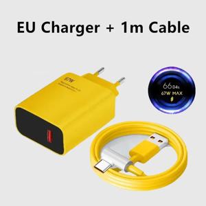 Xiaomi Mi 12 11 용 67W USB 초고속 충전기 전원 어댑터 POCO X5 X4 Pro Redmi Note 9 10 11 충전 용 6A USB 유형 C 케이블
