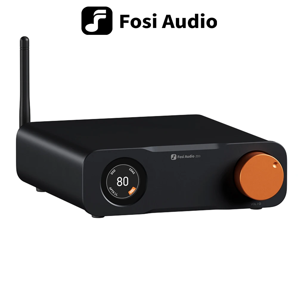 Fosi Audio ZD3 Bluetooth USB 데스크탑 DAC ARC 입력, ES9039Q2M 원격 기능이 있는 스테레오 증폭기용 완전 밸런스 디지털 디코더