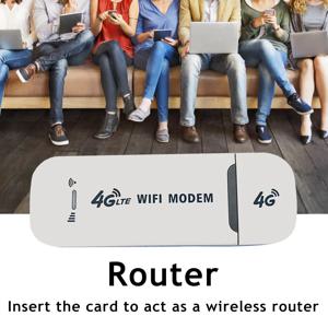 모바일 휴대용 무선 와이파이 어댑터, 홈 오피스용 4G 카드 라우터, USB 모뎀, 와이파이
