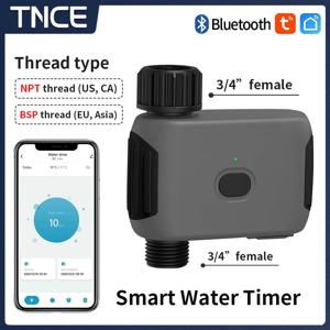 TNCE 스마트 Tuya 블루투스 가든 워터 타이머 비 지연 프로그래밍 가능한 자동 스프링클러 물방울 관개 밸브 지원 Alexa