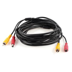 TV CCTV 자동차 트럭 후방 카메라 키트용 5M/10M/20M RCA 비디오 AV DC 전원 케이블