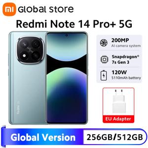 Xiaomi Redmi Note 14 Pro Plus 5G 스마트폰 글로벌 버전 Snapdragon 7s Gen 3 200MP OIS 카메라 6.67