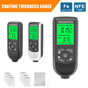 HW-300PRO 자동차 페인트 두께 게이지 0-2000UM Fe & NFe 페인트 두께 측정기 수동 코팅 측정기 자동차 도구