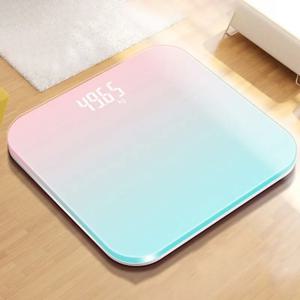 그라데이션 컬러 지능형 LCD 전자 체중계, 디지털 디스플레이, 유리 무게추 체중계, 밸런스 바디 전자 체중계, 무게추 측정용