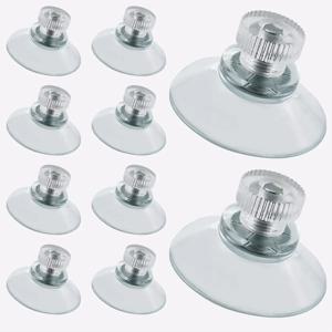 10 Pcs 명확한 흡입 컵 PVC 진공 흡입 컵 홀더 욕실 주방 사무실에 대 한 나사와 플라스틱 흡입 컵
