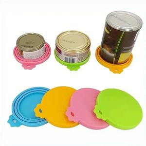 1 재사용 가능한 실리콘 애완동물 캔 뚜껑 Bpa 없음, 대부분의 크기의 개와 고양이 캔에 적합 - 음식을 신선하게 유지하고 박테리아 냄새를 방지합니다.