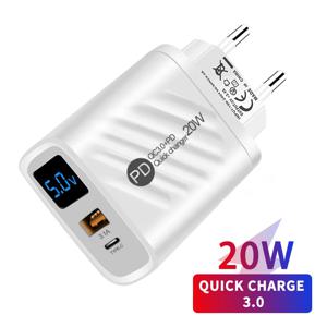 USB 충전기 20W 빠른 충전 휴대 전화 어댑터 아이폰 14 삼성 Xiaomi 화웨이 빠른 충전 3.0 벽 USB 충전기 어댑터
