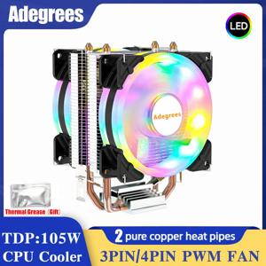 CPU 쿨러 3/4Pin PWM 조용한 PC 라디에이터 Intel LGA 1150 1151 1155 1200 1700 2011 AMD AM3 AM4 90MM 프로세서 냉각 팬