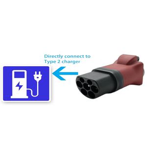 EV 충전기용 Schuko 소켓 변환기에 휴대용 EV 충전 어댑터 220V 유형 2 수 플러그