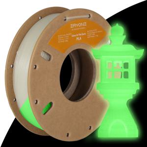 Eryone 200G 빛나는 PLA 필라멘트 1.75mm 어두운 플라스틱 PLA 1.75mm 3D 인쇄 재료 빠른 배송