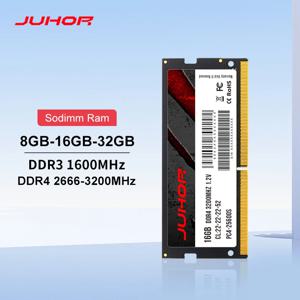JUHOR Memoria Ram DDR4 8GB 16GB 2666mhz 3200mhz DDR3 8GB 1600mhz Sodimm 노트북 고성능 노트북 메모리