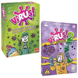 새로운 바이러스 에볼루션 4, Roll & Wirte, VIRUS! VIRUS2 카드 게임 플레이 카드, 할로윈 - 부모 자녀 대화형 장난감 수집 게임