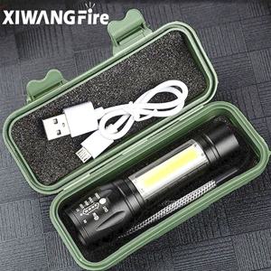 휴대용 충전식 줌 LED 손전등 XP-G Q5 미니 플래시 라이트 토치 랜턴 3 조명 모드 캠핑 램프