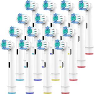 Oral-B 전동 칫솔 Fit Advance Power/Pro Health/Triumph/3D Excel/Vitality용 교체용 브러시 헤드 4/8/16개